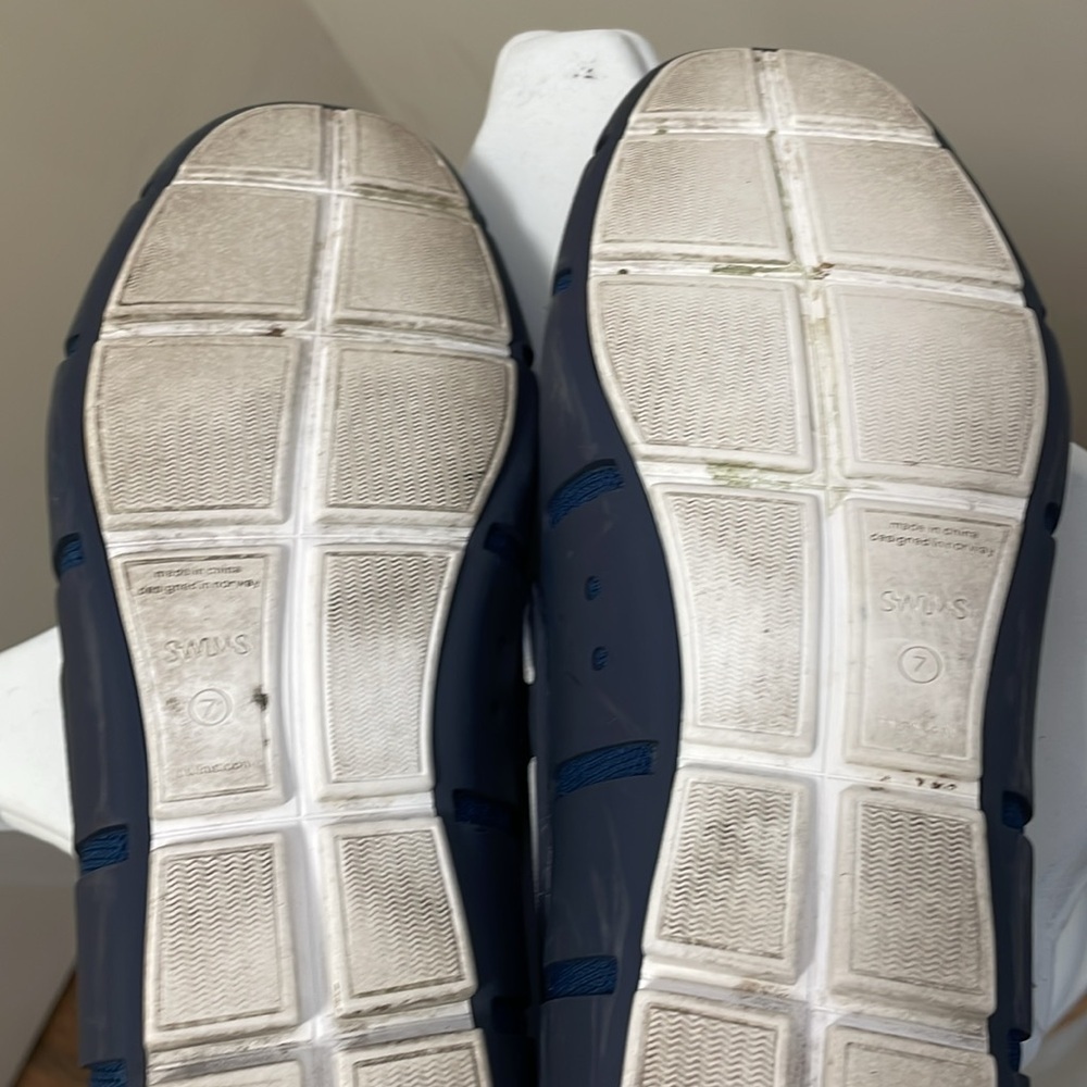 Swims - Slip On Braided Lace Loafer Casual Waterproof Shoes - Blue - 7 - Picture 7 of 10